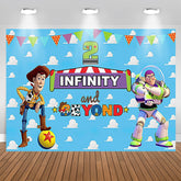 Aperturee - Infinity Beyond Blue Sky Boy 2nd Birthday Backdrop